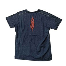 画像2: Slipknot バンドTシャツ スリップノット Logo SNOW WASH NAVY [Back Print] (2)
