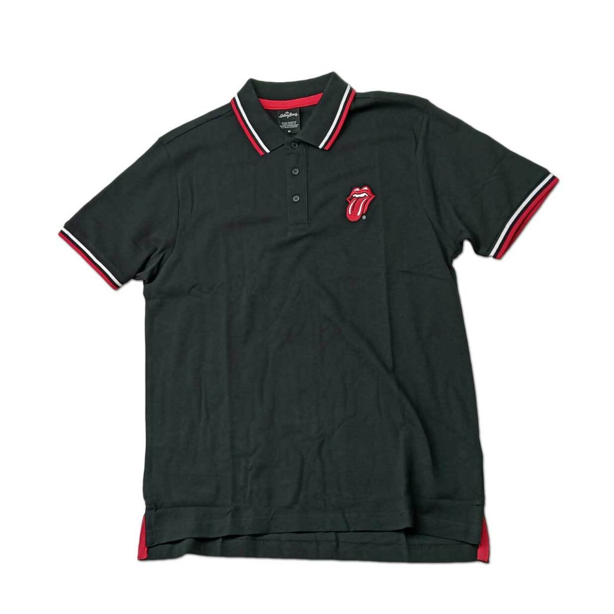 画像1: The Rolling Stones ポロシャツ ザ・ローリング・ストーンズ Classic Tongue BLACK (1)