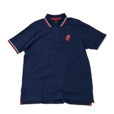 画像1: The Rolling Stones ポロシャツ ザ・ローリング・ストーンズ Classic Tongue NAVY (1)