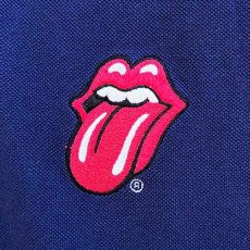 画像2: The Rolling Stones ポロシャツ ザ・ローリング・ストーンズ Classic Tongue NAVY (2)