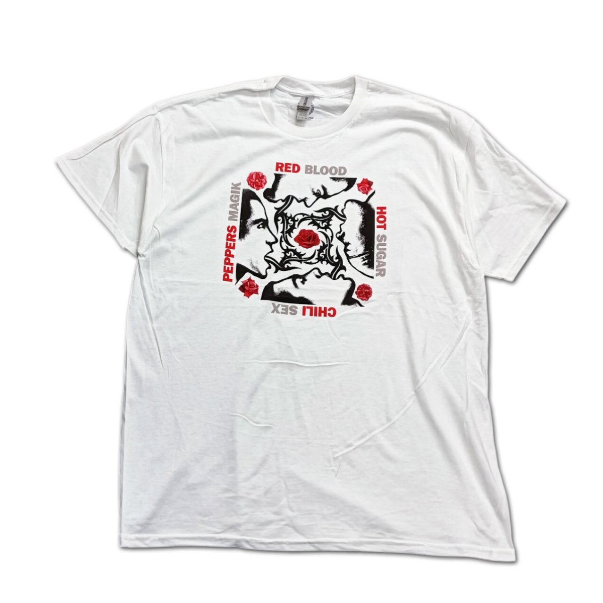 画像1: Red Hot Chili Peppers バンドTシャツ レッド・ホット・チリ・ペッパーズ Blood Sugar WHITE (1)