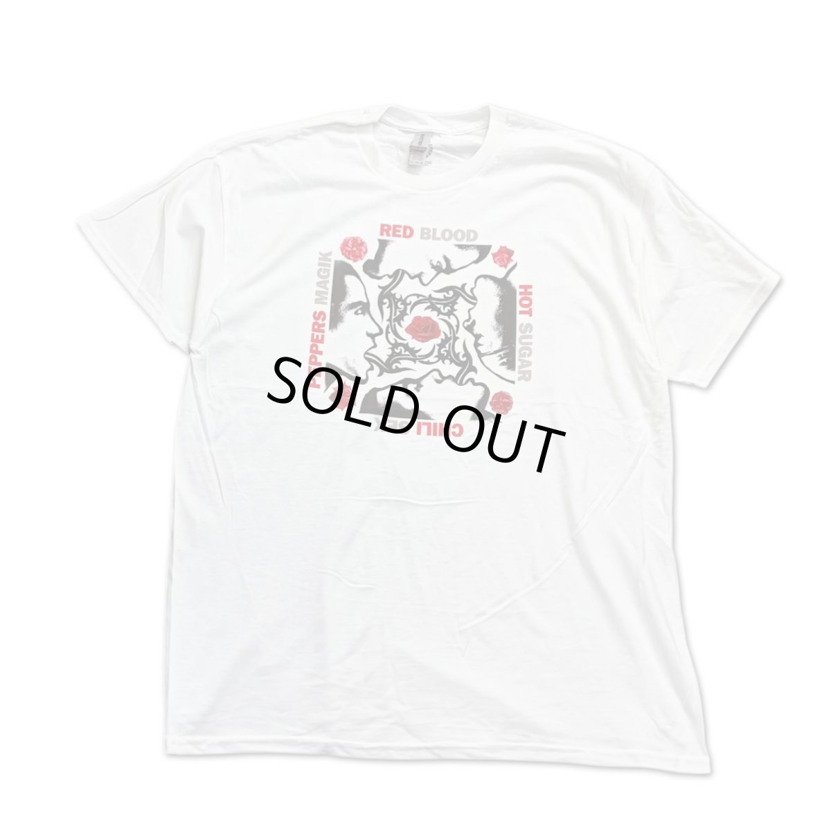 画像1: Red Hot Chili Peppers バンドTシャツ レッド・ホット・チリ・ペッパーズ Blood Sugar WHITE (1)