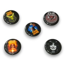 画像1: Ozzy Osbourne バッジ5個セット オジー・オズボーン Bark At The Moon (1)