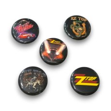 画像1: ZZ Top バッジ5個セット ZZトップ Eliminator (1)