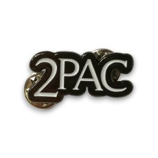 画像1: 2Pac メタルピンバッジ トゥパック  Tupac Text Logo (1)