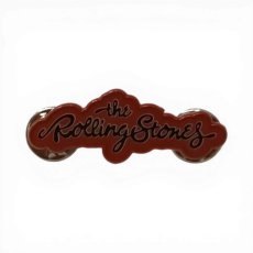 画像1: The Rolling Stones メタルピンバッジ ザ・ローリング・ストーンズ Script Logo (1)