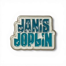 画像1: Janis Joplin メタルピンバッジ ジャニス・ジョプリン Stacked Logo (1)