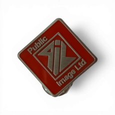 画像1: PiL Public Image Ltd メタルピンバッジ New Logo RED (1)