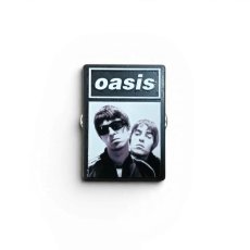 画像1: Oasis メタルピンバッジ オアシス Noel/Liam Boxed Photo (1)