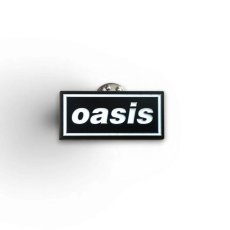 画像1: Oasis メタルピンバッジ オアシス Decca Logo BLACK (1)