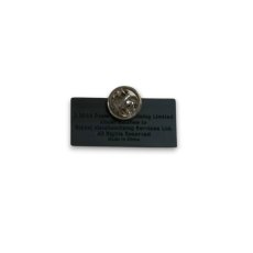 画像2: Oasis メタルピンバッジ オアシス Decca Logo BLACK (2)