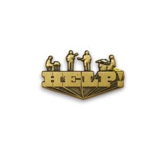 画像1: The Beatles メタルピンバッジ ザ・ビートルズ Help! GOLD (1)