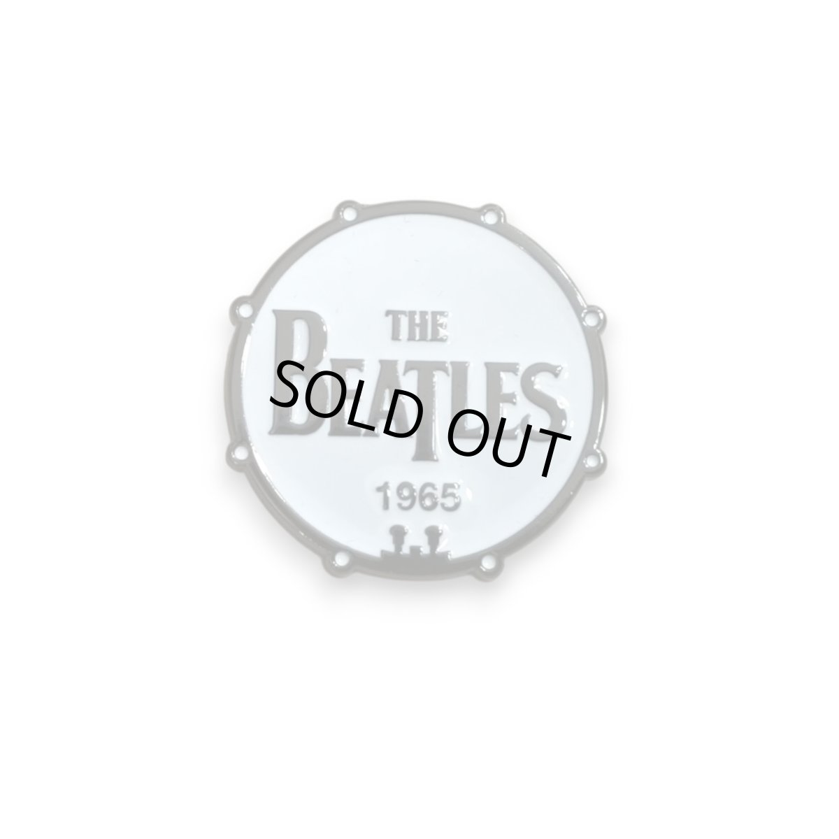 画像2: The Beatles メタルピンバッジ ザ・ビートルズ Drum Logo 1965 (2)