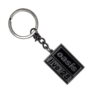 Oasis メタルキーリング キーホルダー オアシス Live '25/Logo Double