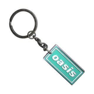 Oasis メタルキーリング キーホルダー オアシス Gold Logo Splat