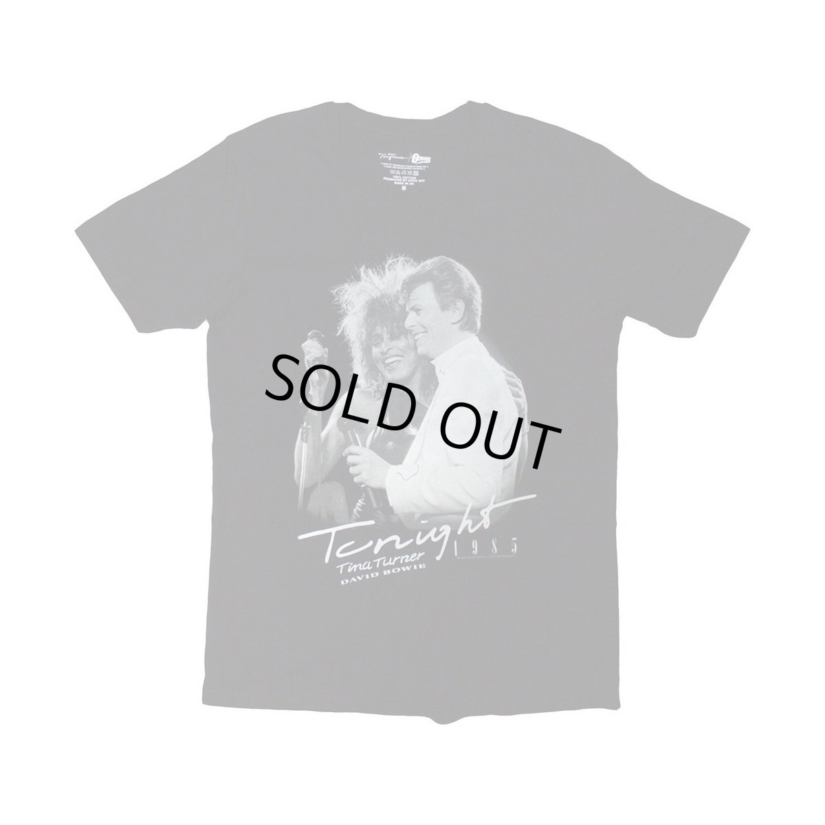 画像1: Tina Turner & David Bowie Tシャツ ティナ・ターナー＆デヴィッド・ボウイ Tonight 1985＜B品＞ (1)