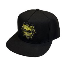 画像1: Metallica フラットビルスナップバックキャップ メタリカ Sun Mono (1)