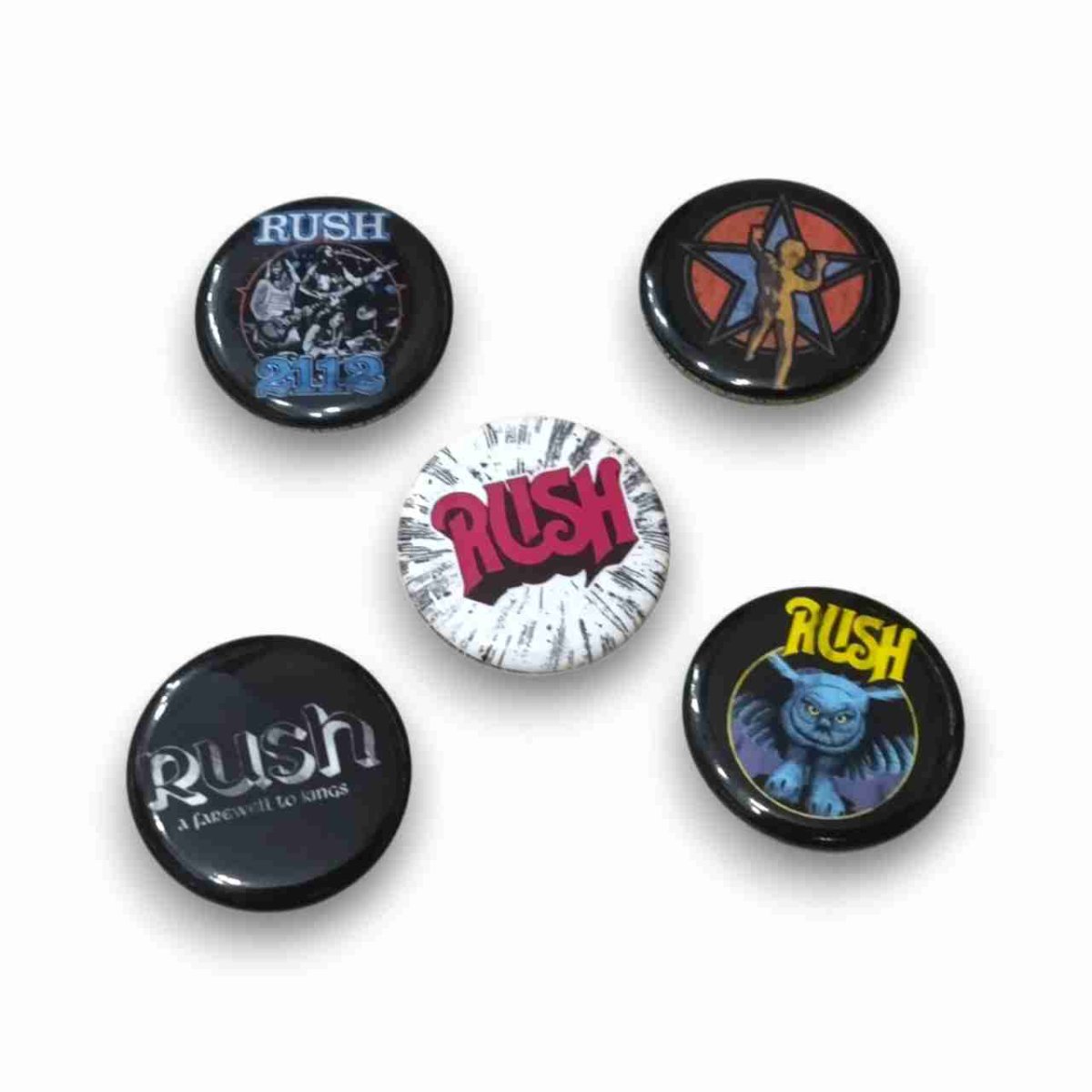 画像1: Rush バッジ5個セット ラッシュ Starman (1)