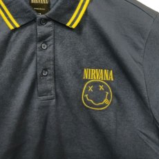 画像2: Nirvana ポロシャツ ニルヴァーナ Yellow Face (2)