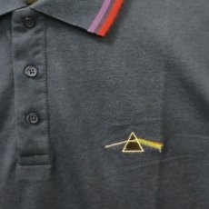 画像2: Pink Floyd ポロシャツ ピンク・フロイド Prism NAVY (2)