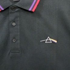 画像2: Pink Floyd ポロシャツ ピンク・フロイド Prism BLACK (2)