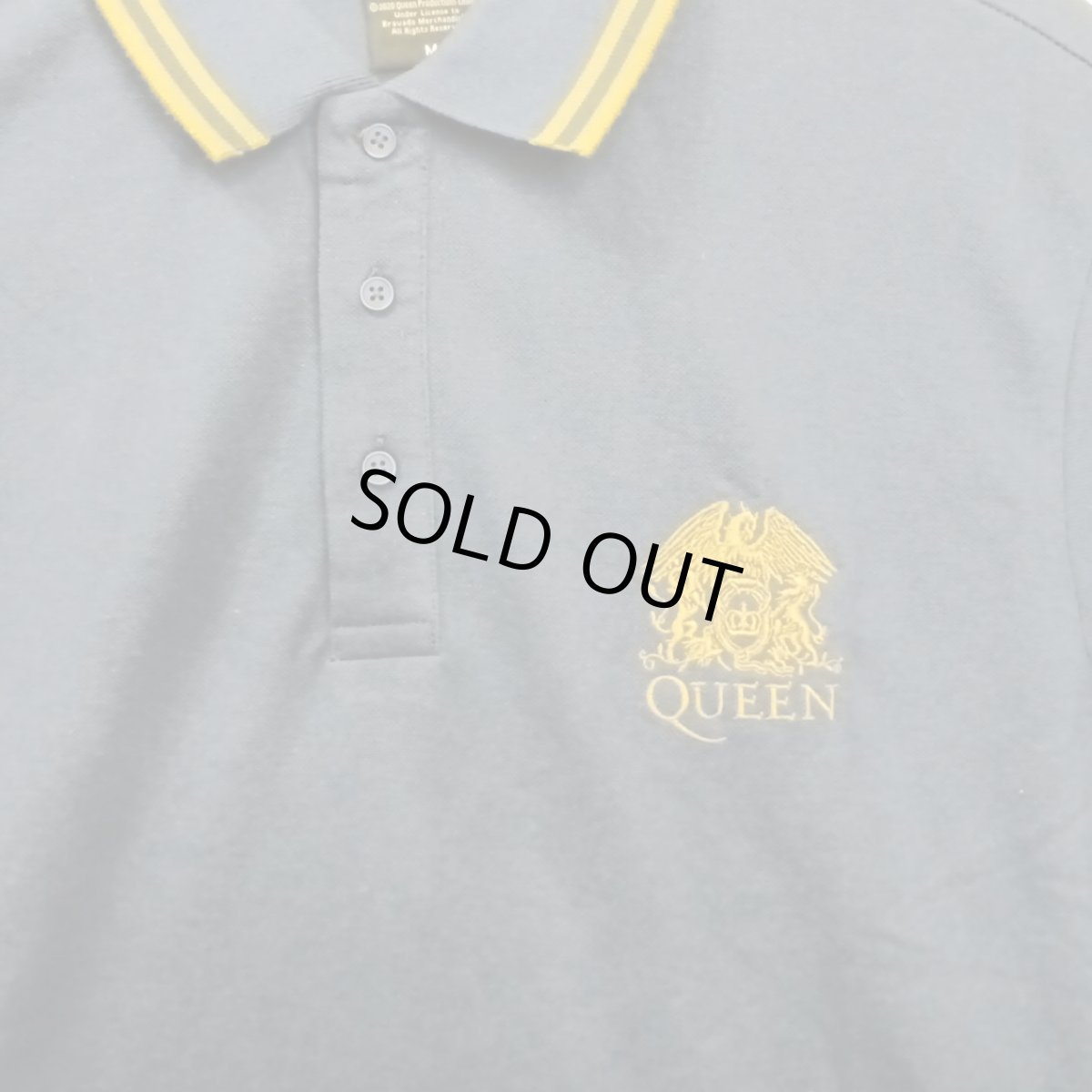 画像2: Queen ポロシャツ クイーン Crest Logo NAVY (2)