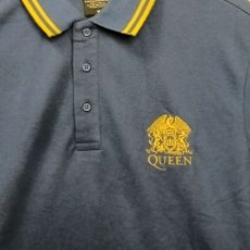 画像2: Queen ポロシャツ クイーン Crest Logo NAVY (2)