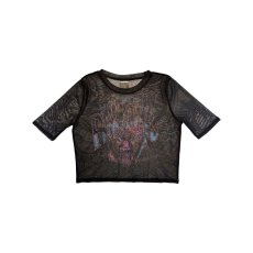 画像1: Ramones レディースメッシュクロップトップ ラモーンズ Graffiti Illustration (1)