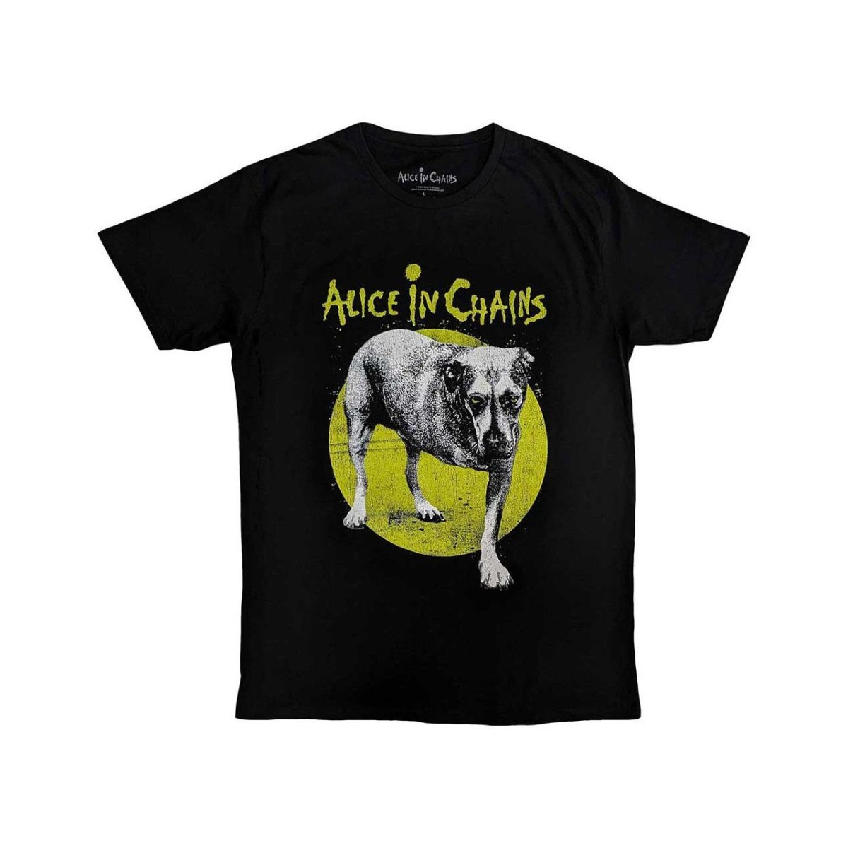 画像1: Alice In Chains バンドTシャツ アリス・イン・チェインズ Dog Yellow Logo (1)