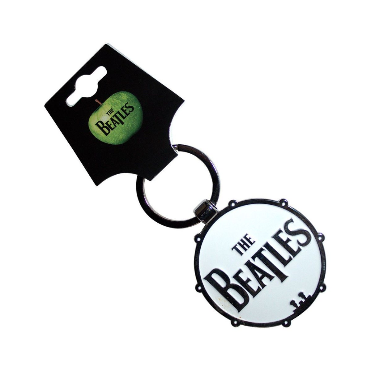 画像1: The Beatles メタルキーリング キーホルダー ザ・ビートルズ Drop T/Sgt Pepper Drum Double-Sided (1)