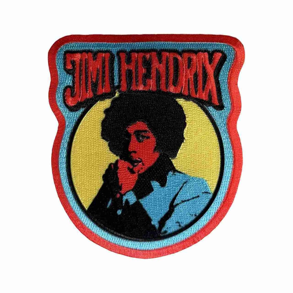 画像1: Jimi Hendrix アイロンパッチ／ワッペン ジミ・ヘンドリックス Vintage Circle (1)