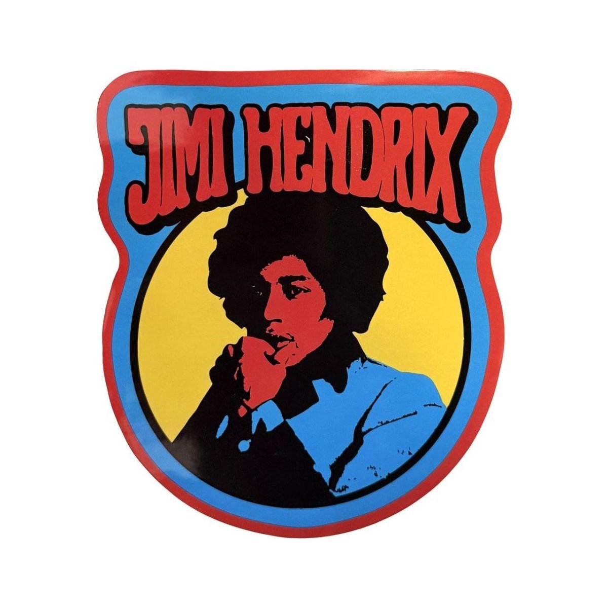 画像1: Jimi Hendrix ステッカー ジミ・ヘンドリックス Vintage Circle (1)