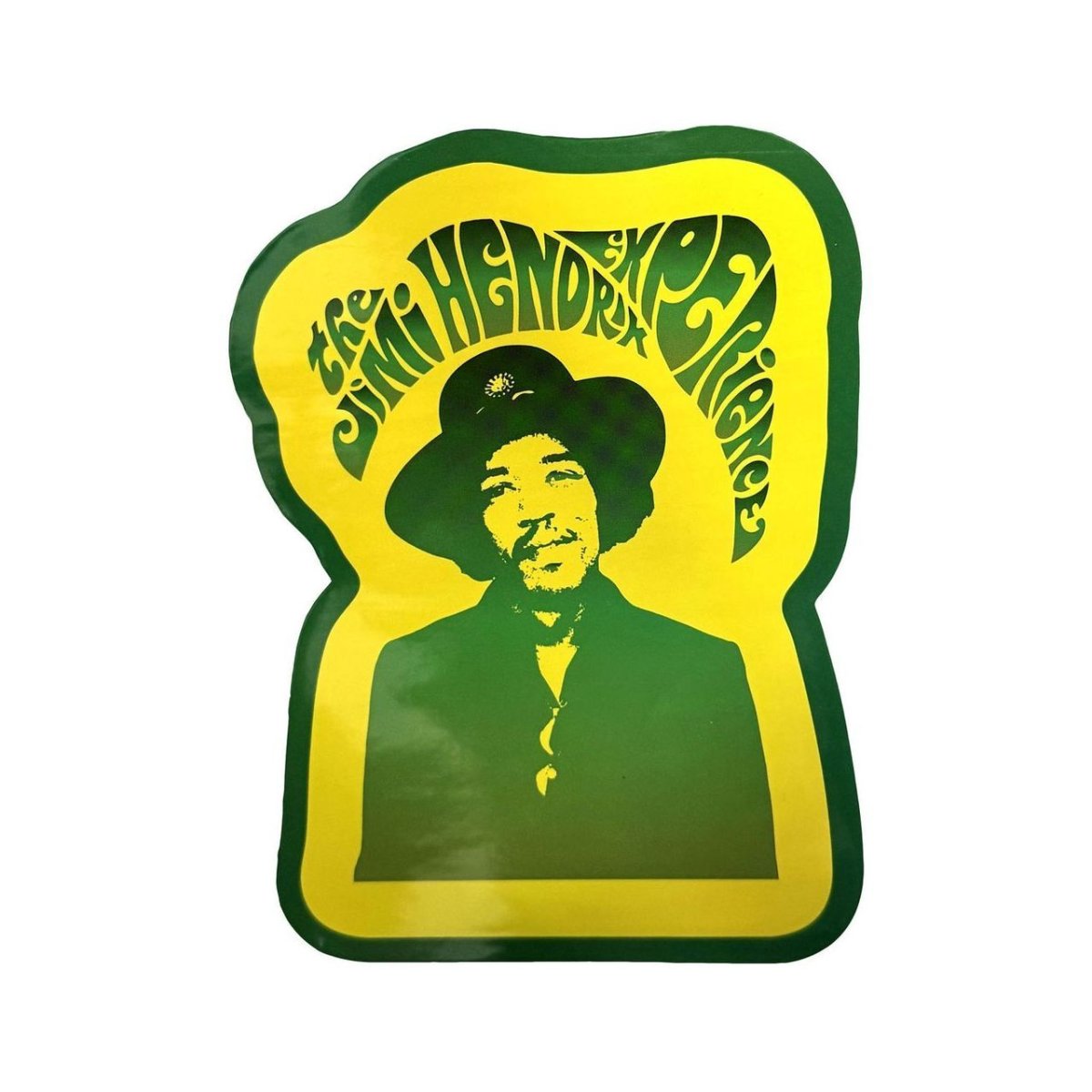 画像1: Jimi Hendrix ステッカー ジミ・ヘンドリックス Jimi and Swirl Logo (1)
