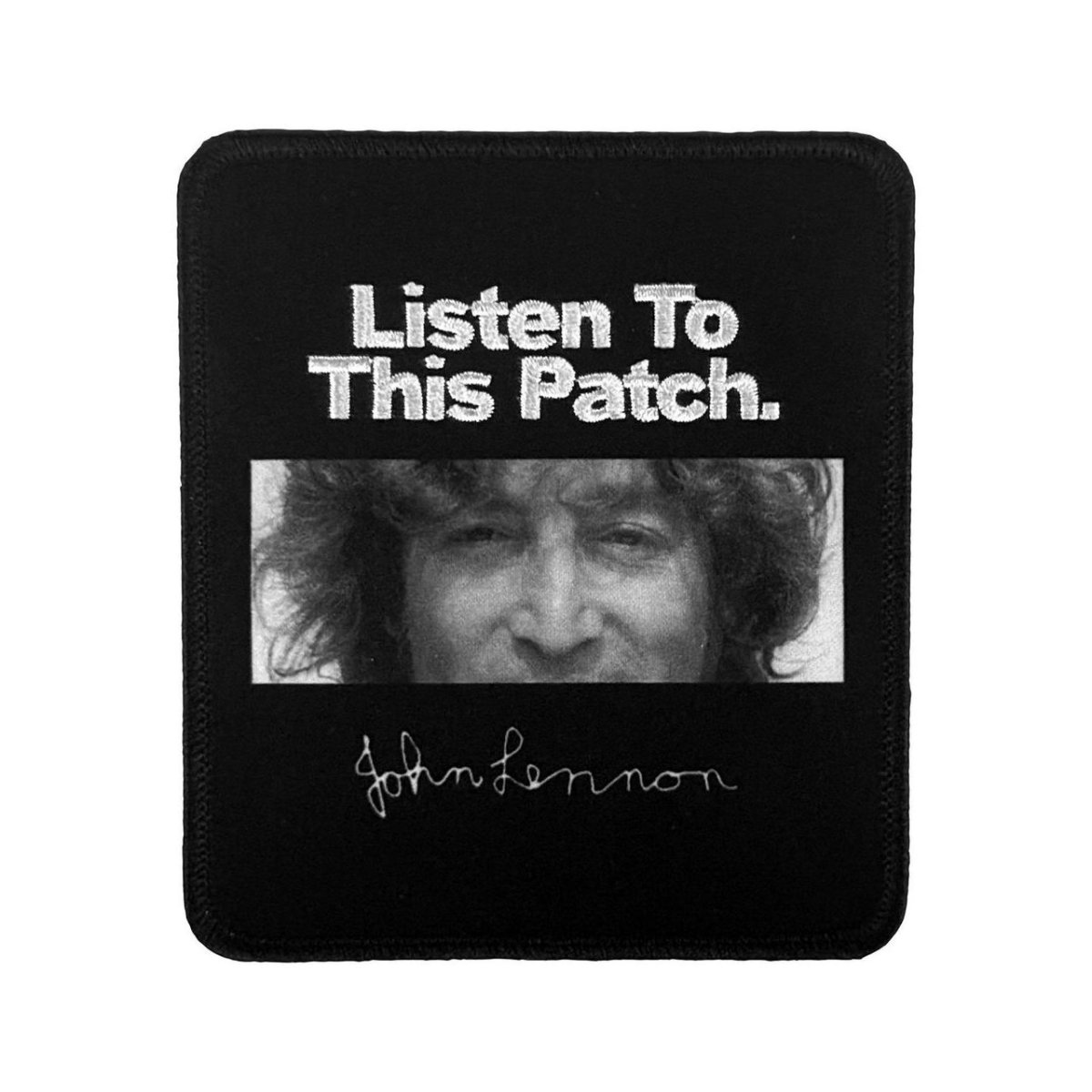 画像1: John Lennon アイロンパッチ／ワッペン ジョン・レノン Listen (1)