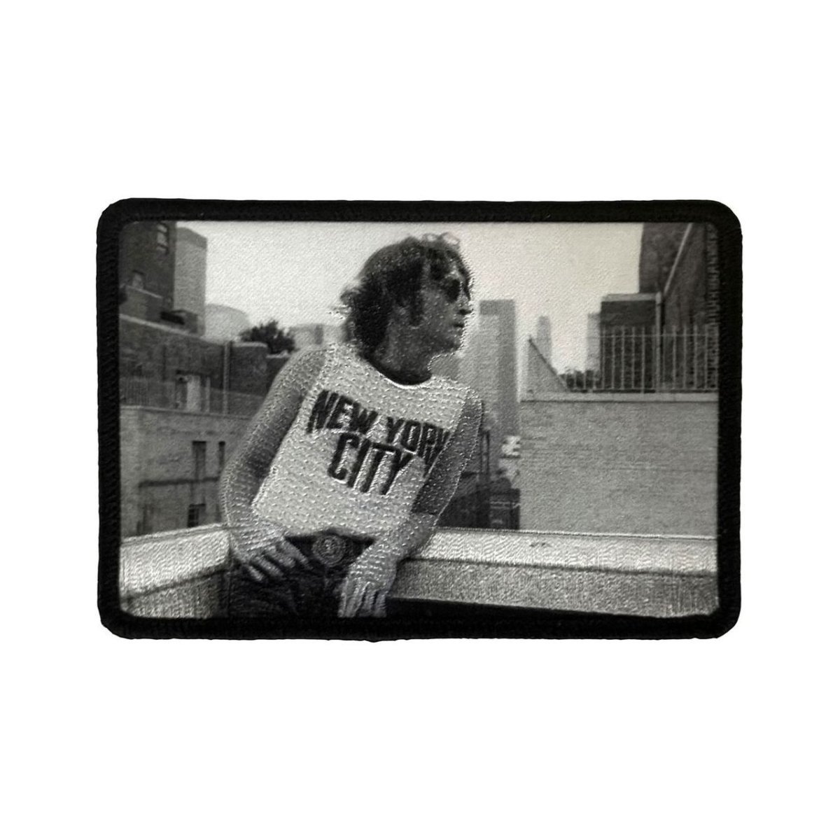 画像1: John Lennon アイロンパッチ／ワッペン ジョン・レノン Leaning (1)