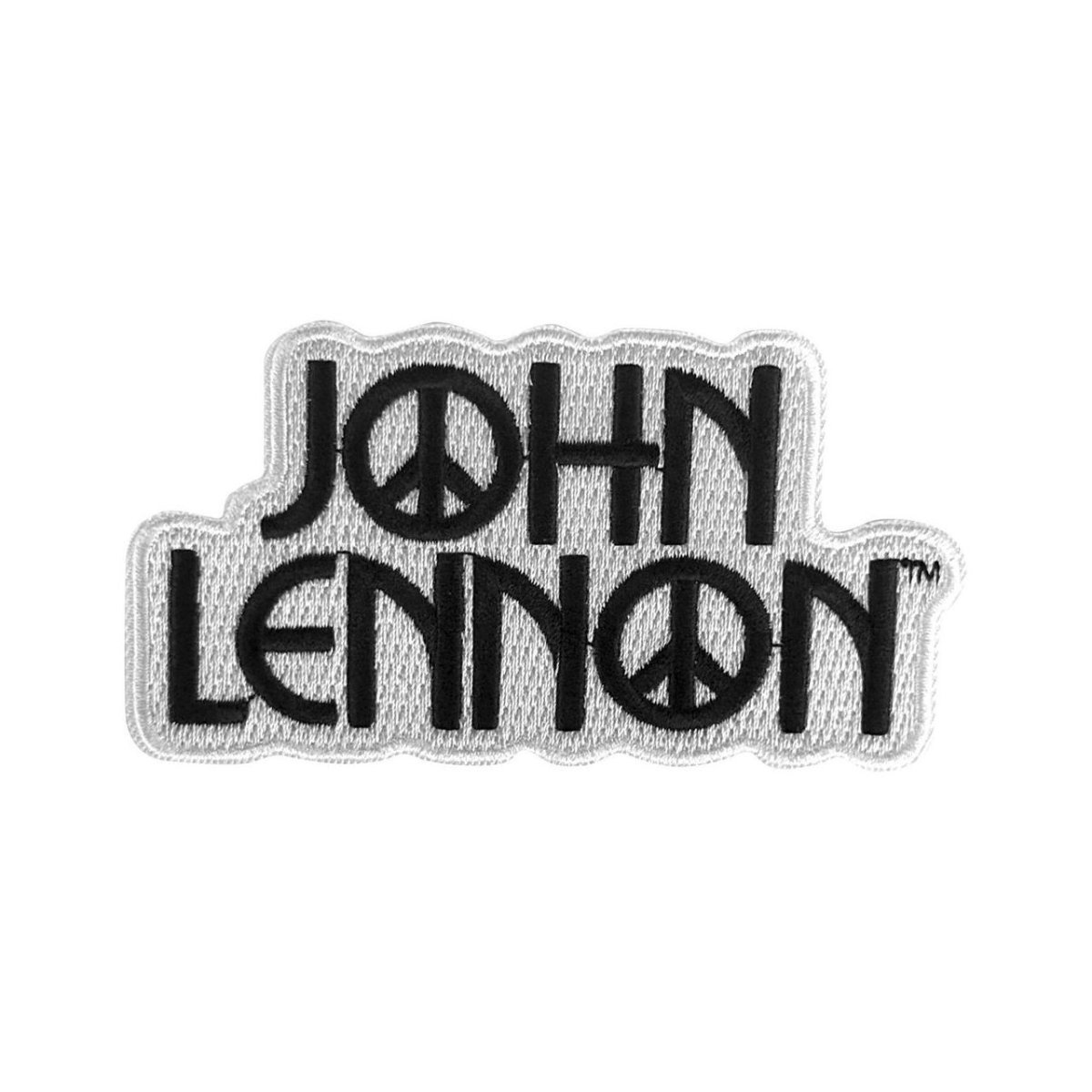 画像1: John Lennon アイロンパッチ／ワッペン ジョン・レノン Peace Logo (1)