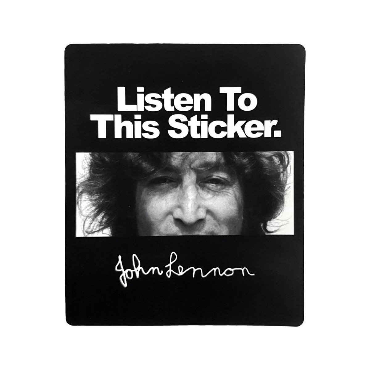 画像1: John Lennon ステッカー ジョン・レノン Listen (1)