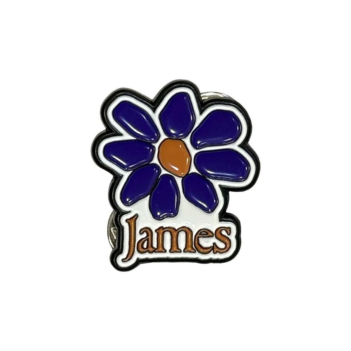 画像1: James メタルピンバッジ ジェイムス Purple Daisy (1)