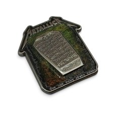 画像2: Metallica メタルピンバッジ メタリカ Never Die Tombstone (2)
