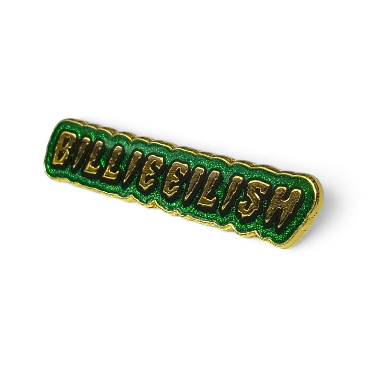 画像2: Billie Eilish メタルピンバッジ ビリー・アイリッシュ Glitter Logo (2)