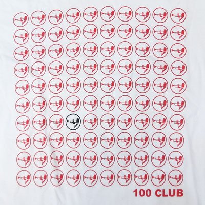 画像1: 100 Club 100クラブ - Circles White Tシャツ [Girl's Mサイズ]＜セール特価商品＞