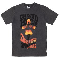 画像1: David Bowie Tシャツ デヴィッド・ボウイ Ziggy Stardust STONE WASH (1)