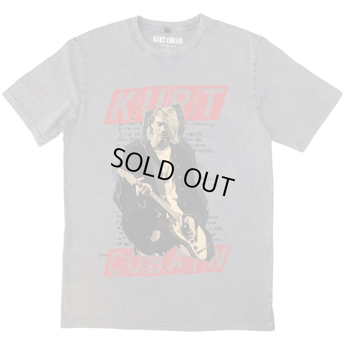 画像1: Kurt Cobain バンドTシャツ カート・コバーン Collage NIRVANA STONE WASH (1)