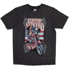 画像1: Lynyrd Skynyrd バンドTシャツ レイナード・スキナード Ride Free STONE WASH (1)