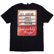 画像2: Oasis バンドTシャツ オアシス Definitely Maybe AAA Pass BLACK (2)