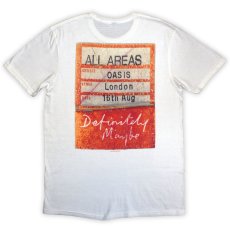 画像2: Oasis バンドTシャツ オアシス Definitely Maybe AAA Pass WHITE (2)