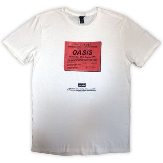 Oasis バンドTシャツ オアシス Definitely Maybe Line Drawing WHITE