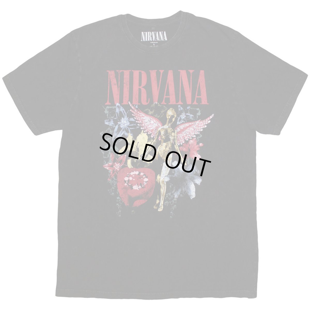 画像1: Nirvana バンドTシャツ ニルヴァーナ In Utero Vintage Collage STONE WASH (1)