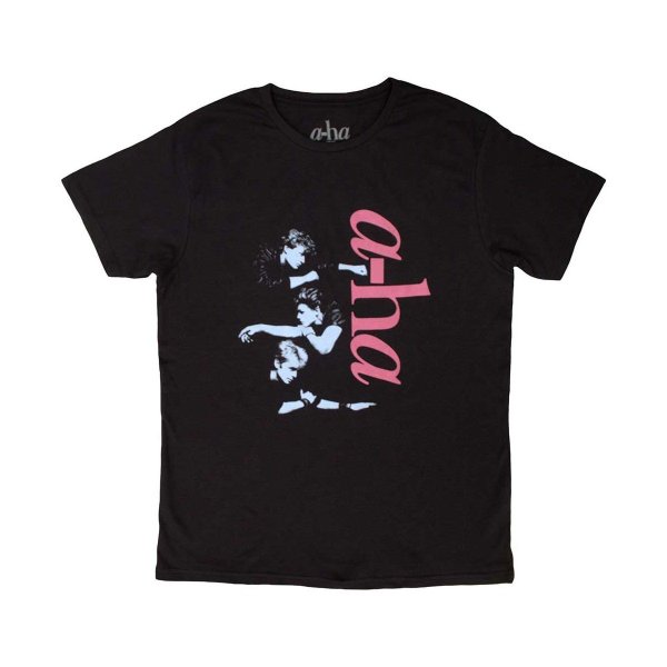 画像1: A-ha バンドTシャツ アーハ Vertical Logo (1)