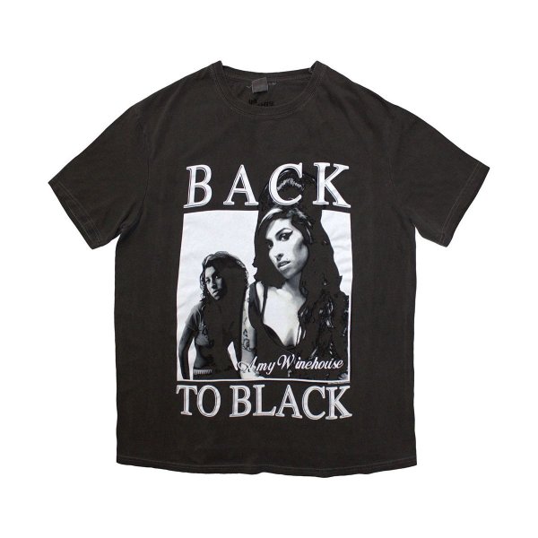 画像1: Amy Winehouse バンドTシャツ エイミー・ワインハウス Back To Black (1)